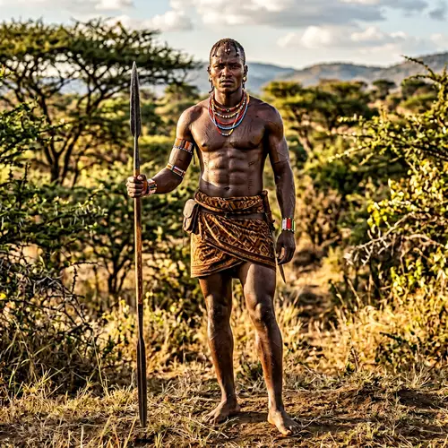 Hyper-Realistic Kipsigis Warrior Portrait