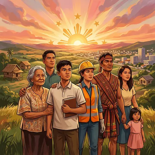 Strength of Moral Character | Diverse Filipino Individuals Illustration