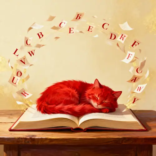 Enchanting Cat and Book Scene | Imagination Unleashed