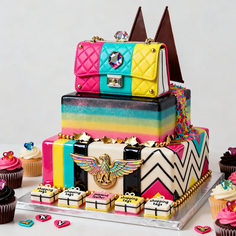 Luxe Glam-Box Cakes Inspired by Kurt Geiger