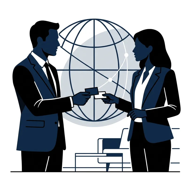 Professional Networking in a Minimalist Design Style