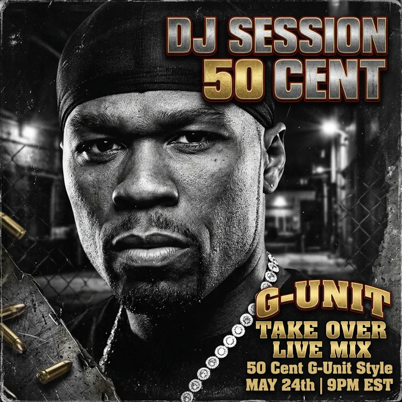 50 Cent Session DJ Cover Art by Dj Curtis
