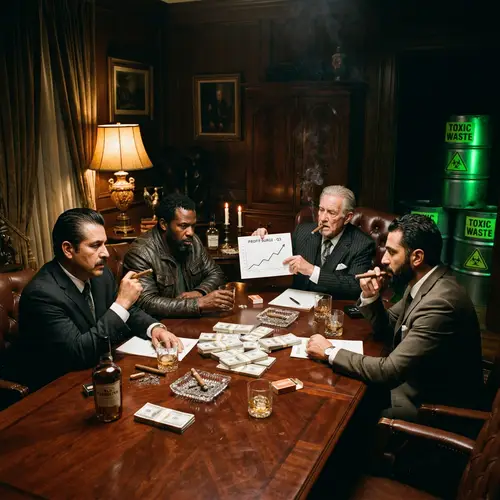 Mafia Meeting Profits: Chart High, Money & Toxic Waste Revelations
