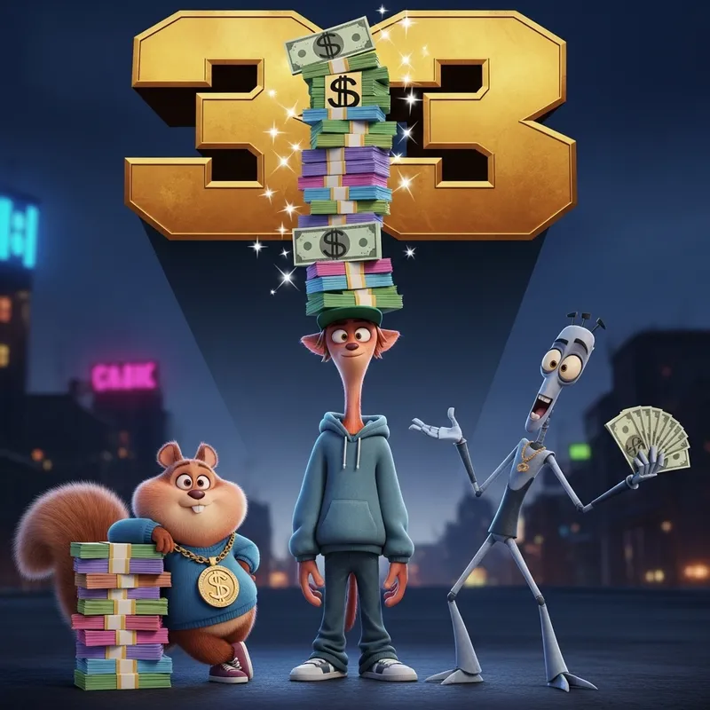 33 Pixar Style Animated Dolls with Money