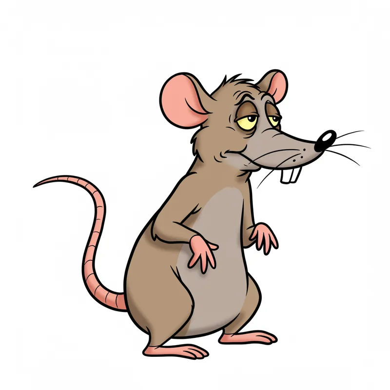 Funny Drunk Rat Illustration Inspired by Tom and Jerry Funny Drunk Rat Illustration Inspired by Tom and Jerry