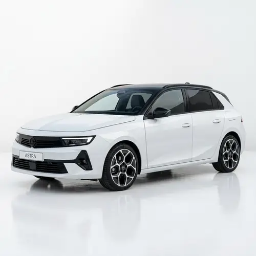 2024 Opel Astra White Background Drivers 3/4 View