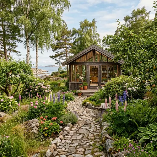 Scandinavian-Style Garden on the West Coast | Glass House & Nature