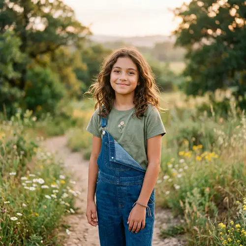 Young Hispanic Girl | Brown Hair, Brown Eyes