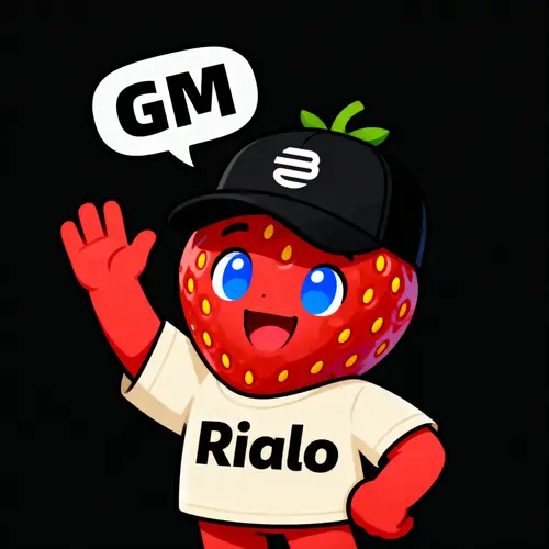Cute Strawberry Character - Rialo Merch