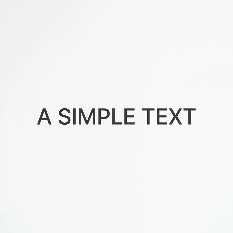 Minimalistic Text Design on White Background Minimalistic Text Design on White Background