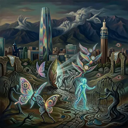 Transformation Battle in Santiago: Surrealism Art