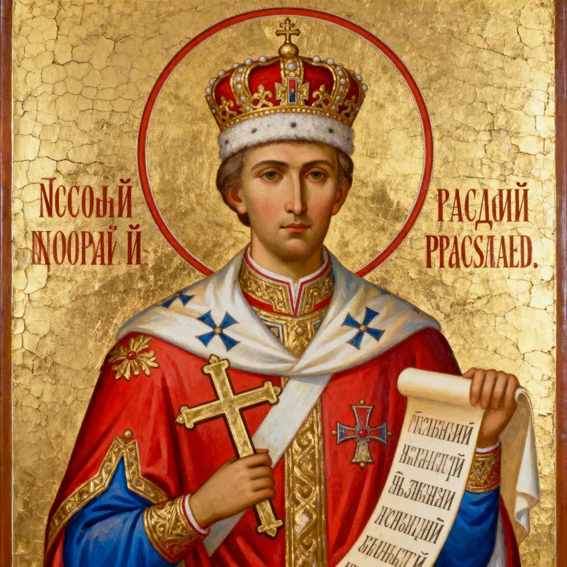 Tsar Nicholas II Icon - Byzantine Style Artwork Tsar Nicholas II Icon - Byzantine Style Artwork