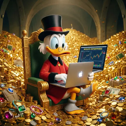 Scrooge McDuck with a MacBook - A Digital Adventure