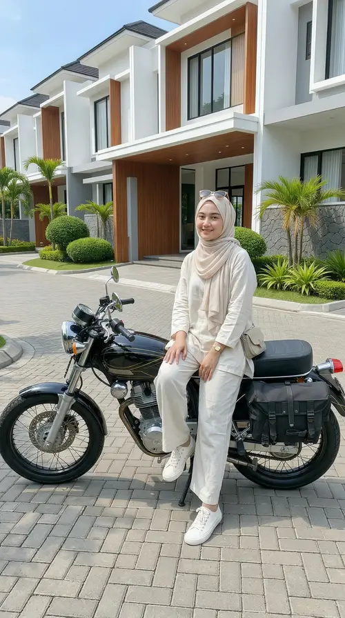 Stylish Indonesian Woman in Modest Fashion