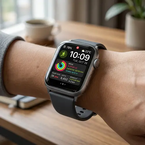 High-Resolution Smart Watch with Fitness Tracker | Brand Name