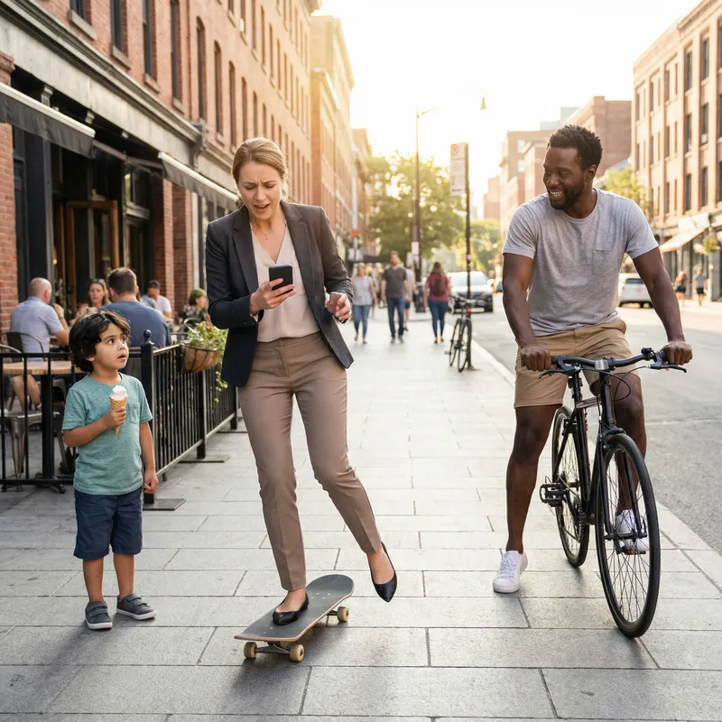 Amusing Urban Accident: Common Collision Scene