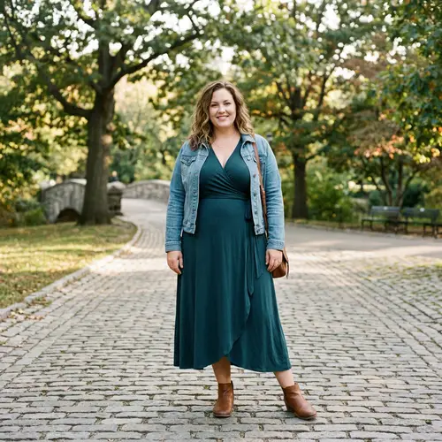 Full Body Portrait of a Woman With Curves