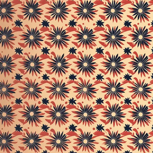 Vibrant Pattern with Green Background Color #4FBF4F