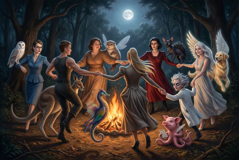 The Seven Women: A Magical Moonlit Dance