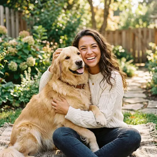Golden Retriever and Owner: Unbreakable Bond