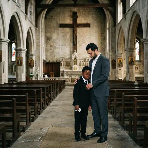 Emotional Moment in a Church Lecture Hall