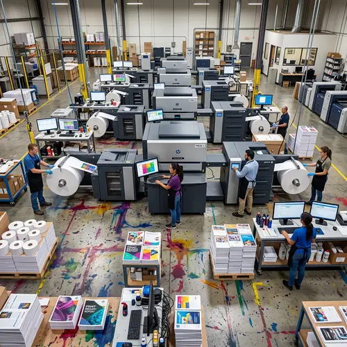 Modern Digital Print Shop with Diverse Workforce | Prints in Progress