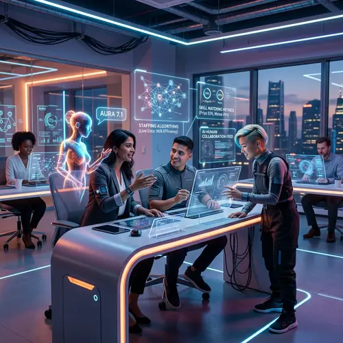 Futuristic Staffing: High-Tech Office Integration with AI Systems