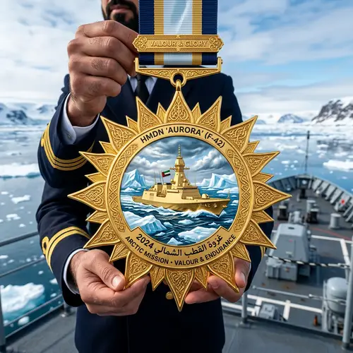 Golden Medal Commemorating Iranian Naval Mission