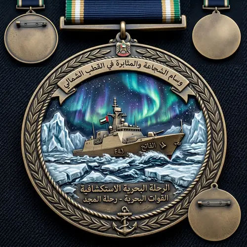Iranian Naval Warship Arctic Mission Medal