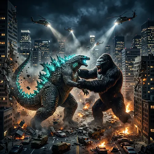 Godzilla vs king kong
