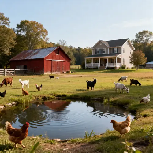 14 Acre Farm with Chickens, Goats, and More