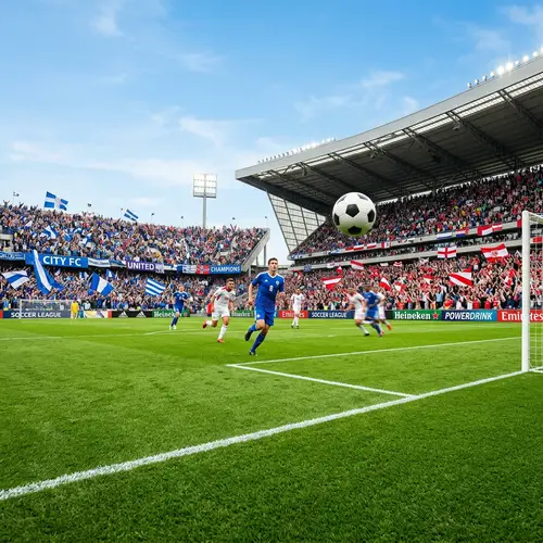 High-Resolution Football Match Banner for Print