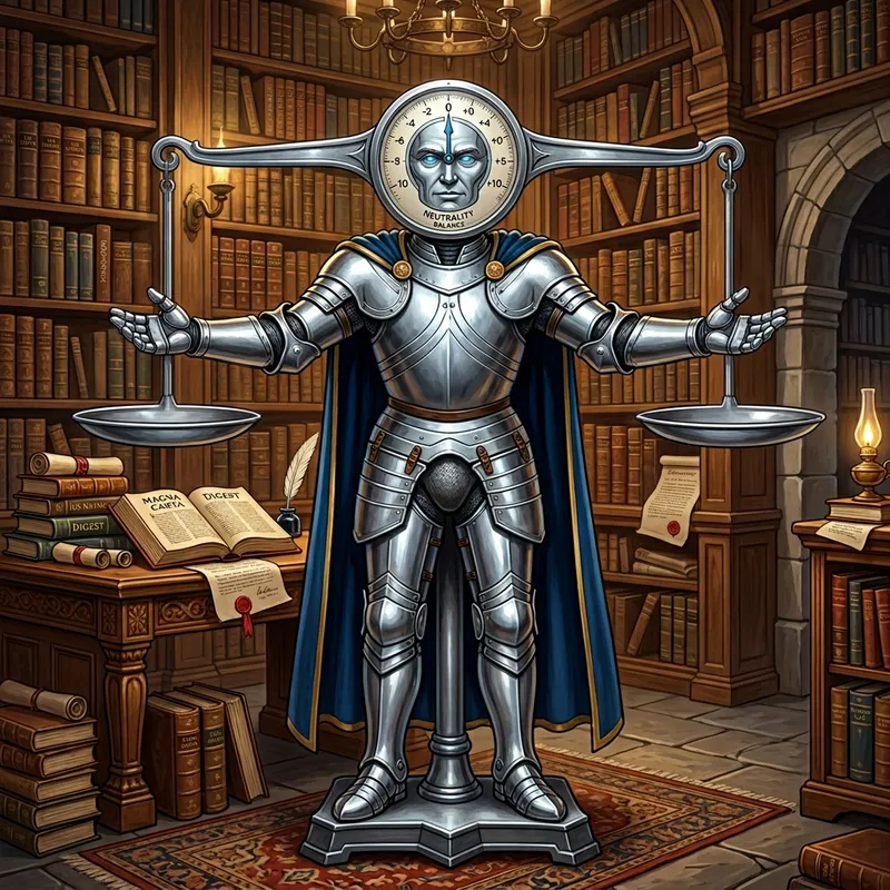 Anthropomorphic Equilibrium Scale in Library