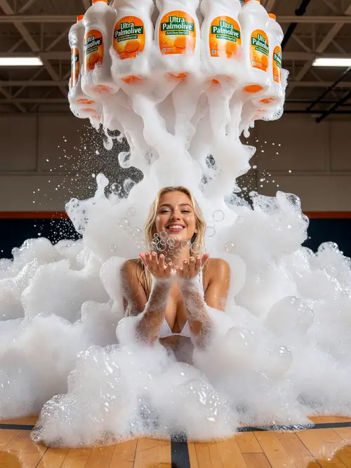 Fun Foam Party Photoshoot: Bubbly Smiles & Flirty Vibes