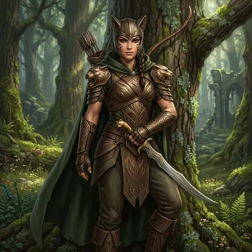 Sexy Woman Cat Warrior - Fierce and Fiercely Beautiful