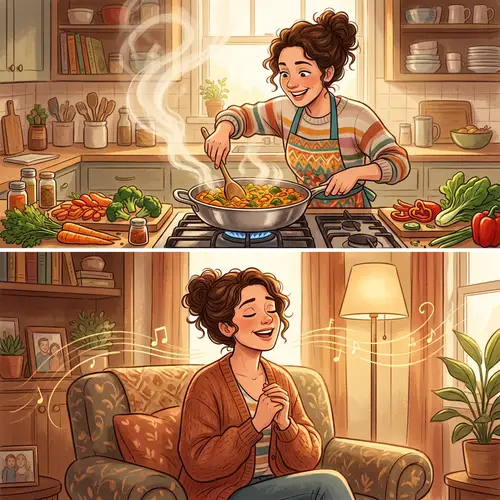 Mother Cooking with Passion | Heartwarming Singing Mom