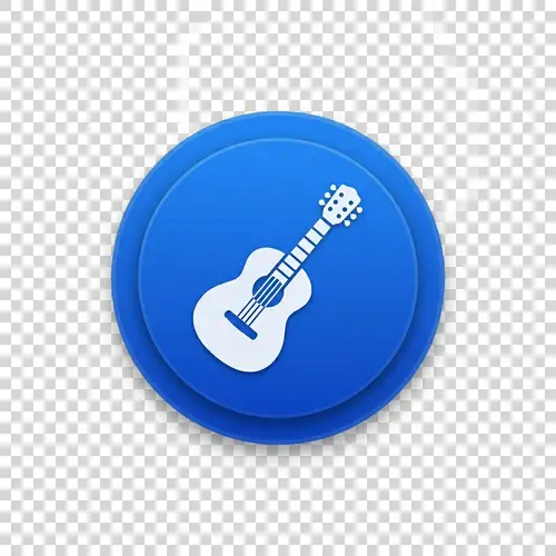 Guitar Icon for Music App Button