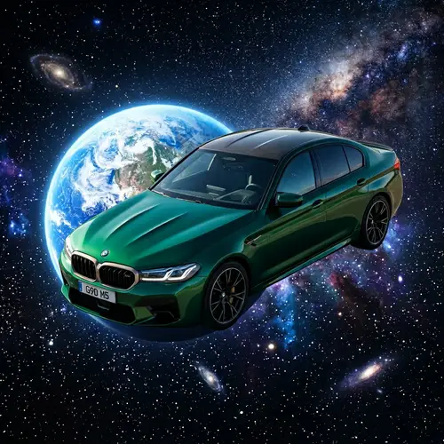 BMW M5 G90 in Space: A Stellar Performance