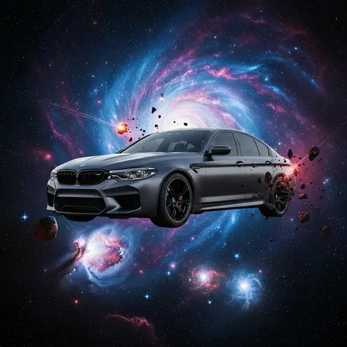 BMW M5 G90 in Space: A Stellar Performance