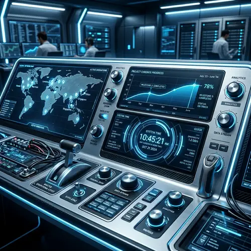 Futuristic Digital Dashboard Design