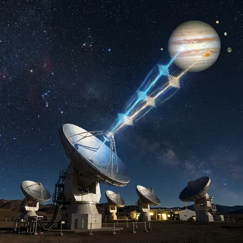 Interstellar Radio Communication from Planet Jupiter