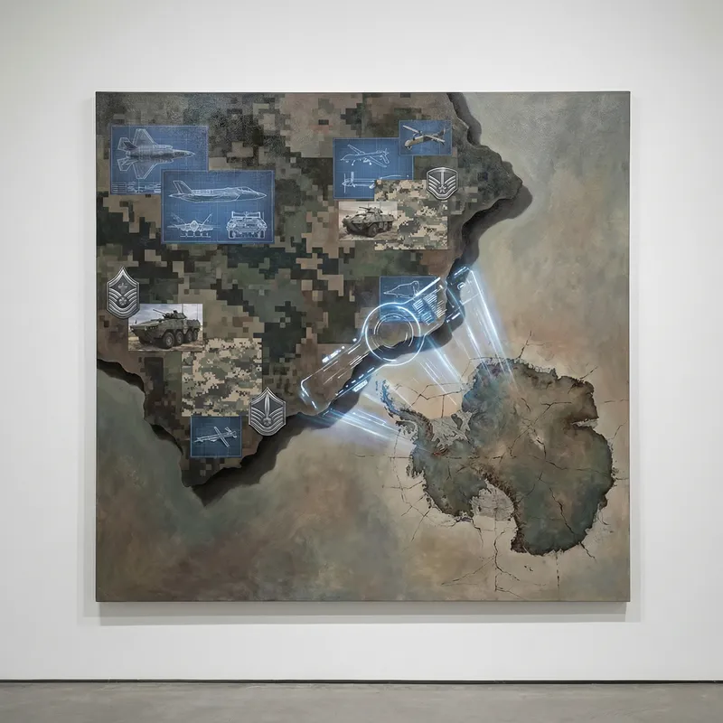 Russia Ukraine Military Modern Style Victory Illustration