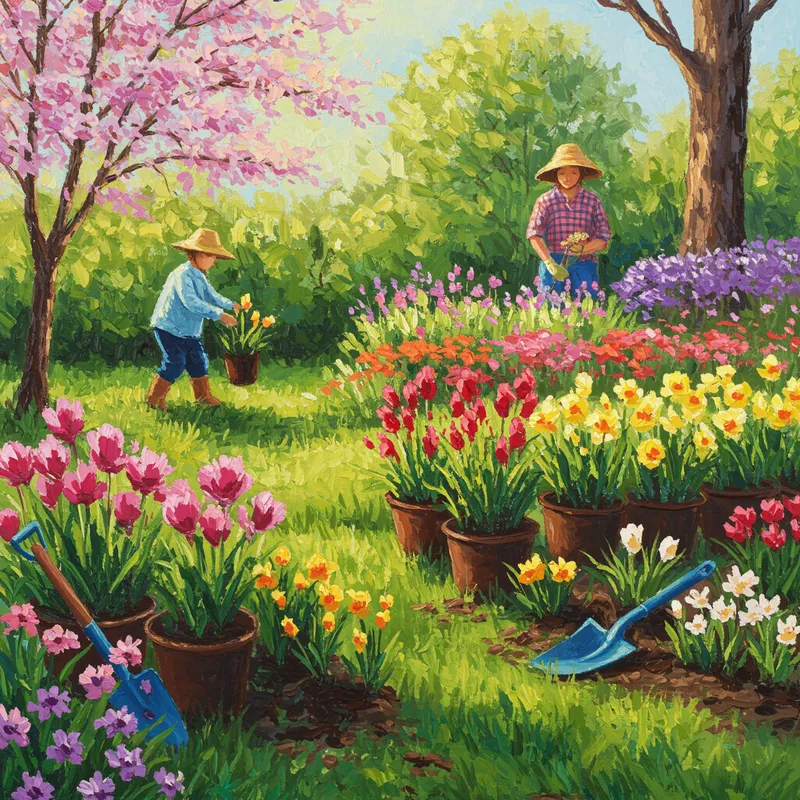 Vibrant Spring Celebration Garden Card