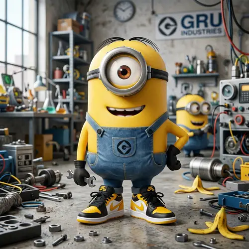 Minion in Nike Shoes - Fun Character Look