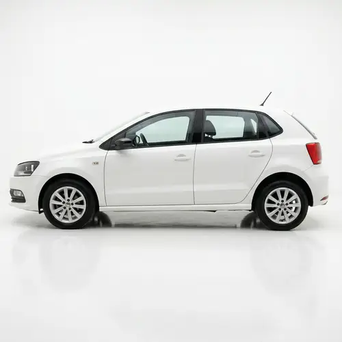 2024 Polo Vivo Side View - White Car Showcase