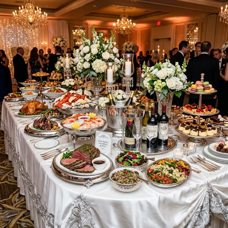 High-End Wedding Buffet: Exquisite Catering Experience