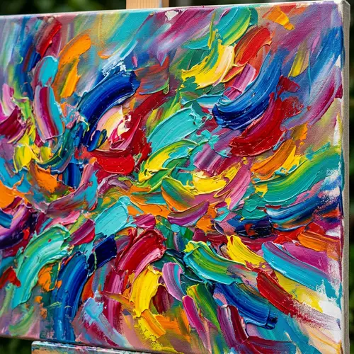 Vibrant Impressionist Digital Art Composition