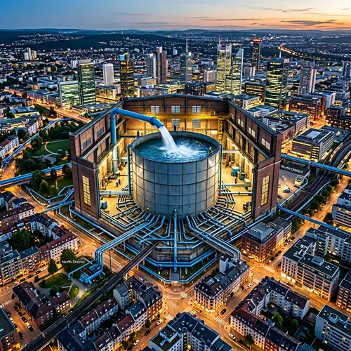 Urban Water Distribution: City Life Mosaic