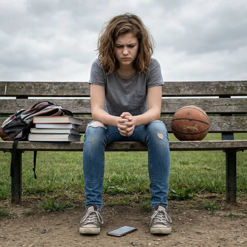 Struggling Teen Girl | Determination Against Challenges Struggling Teen Girl | Determination Against Challenges