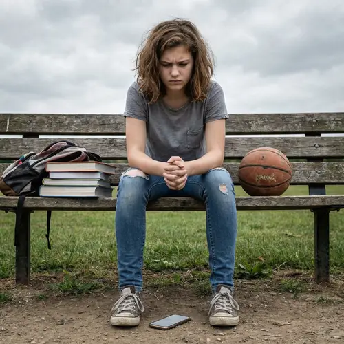 Teenage Girl Facing Challenges | Determination Amidst Struggles